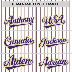 White Old Gold Tricolor Stripe Baseball Jersey 3