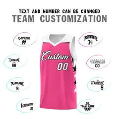 White Old Gold Two Tone Side Star Color Block Quick-Drying Basketball Jersey 4
