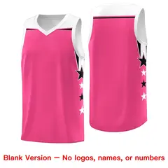 White Old Gold Two Tone Side Star Color Block Quick-Drying Basketball Jersey 6