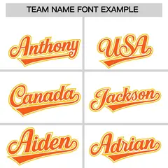 White Orange and Gold Split Raglan Baseball Hoodie Jersey 3