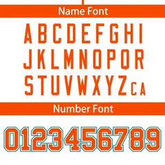White Orange-Aqua Color Block Authentic Baseball Jersey 4