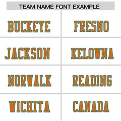 White Orange-Aqua Color Block Raglan Sleeves Football Jersey 3