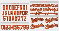 White Orange-Black Classic Authentic Baseball Jersey 3