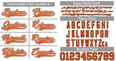 White Orange-Black Classic Authentic Baseball Jersey 3
