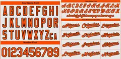 White Orange-Black Classic Authentic Baseball Jersey 3