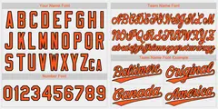 White Orange-Black Classic Authentic Baseball Jersey 3
