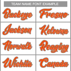 White Orange-Black Classic Men's Basketball Jersey 3