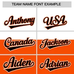 White Orange-Black Color Block Varsity Letterman Bomber Jacket 3