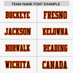 White Orange-Black Raglan Sleeves Side Pattern Football Jersey 3