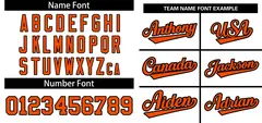 White Orange-Black Stripe Raglan Baseball Jersey 3
