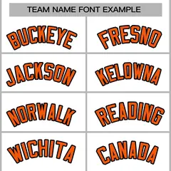 White Orange-Black Varsity Full-Snap Letterman Jacket 3