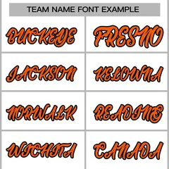 White Orange-Black Varsity Full-Snap Letterman Jacket 5