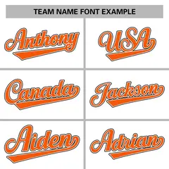 White Orange-Black Varsity Full-Snap Letterman Jacket 5