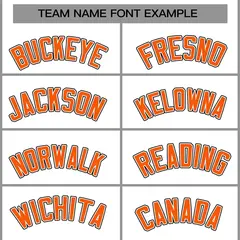 White Orange-Black Varsity Full-Snap Letterman Jacket 5