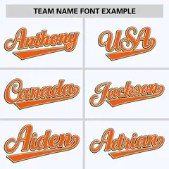White Orange Color Block Varsity Raglan Letterman Jacket 3
