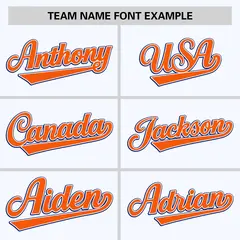 White Orange Color Block Varsity Raglan Letterman Jacket 3