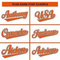 White Orange Full Button Classic Authentic Baseball Jersey 3