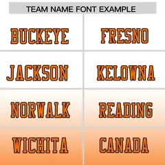 White Orange Gradient Fashion Authentic Football Jersey 3