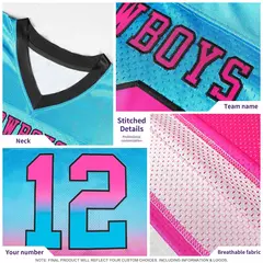 White Orange Gradient Outdoor Flag Football Jersey 6