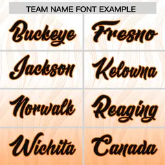 White Orange Gradient Outdoor Football Jersey 3