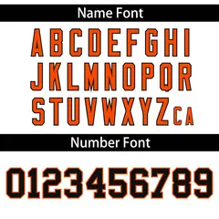 White Orange Gradient Side Star Pattern Baseball Jersey 4