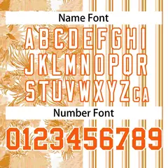 White Orange Hawaii Tropical Flower Stripe Baseball Jersey 4