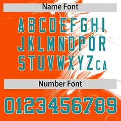 White Orange Ink Pattern Baseball Jersey 4