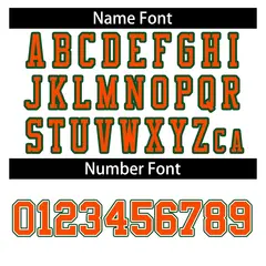 White Orange-Kelly Green Classic Style Football Jersey 4