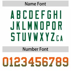 White Orange Kelly Green Gradient Sides Football Jersey 4
