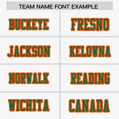 White Orange-Kelly Green Raglan Side Pattern Football Jersey 3