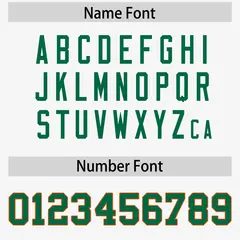 White Orange-Kelly Green Raglan Side Pattern Football Jersey 4