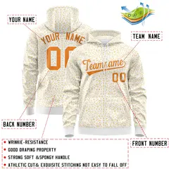 White Orange Leopard Print Varsity Full-Zip Letterman Jacket Hoodie 4