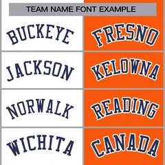 White Orange-Navy Two Tone Split Varsity Letterman Jacket 5