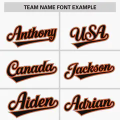 White Orange Phonetic Rhythm Authentic Baseball Jersey 3
