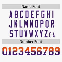 White Orange-Purple Gradient Side Baseball Jersey 4