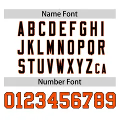 White Orange Raglan Round-Neck Hockey Jersey 4
