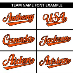 White Orange Raglan Side Spot Pullover Baseball Jersey 3