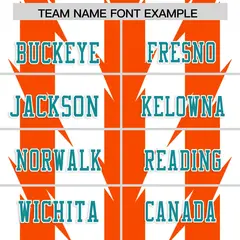 White Orange Razr Stripe Graffiti Pattern Flag Football Jersey 3