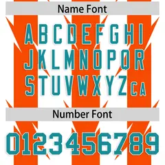 White Orange Razr Stripe Graffiti Pattern Flag Football Jersey 4