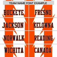 White Orange Razr Stripe Graffiti Pattern Flag Football Jersey 3