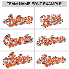 White Orange Royal Sleeve Flag Lace Baseball Jersey 3