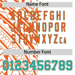 White Orange Split Tribal Pattern Baseball Jersey 4