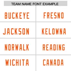 White Orange Square Neckline Football Jersey 3