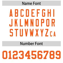 White Orange Square Neckline Football Jersey 4