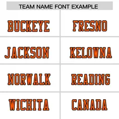 White Orange Two-Tone Shoulder Cut Flag Football Jersey 3