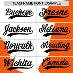 White Orange Valentine's Day Couple Silhouettes Baseball Jersey 4