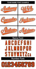 White Orange-White Classic Tops Basketball Jersey 3
