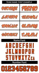 White Orange-White Classic Tops Basketball Jersey 3