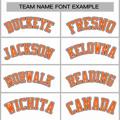 White Orange-White Raglan Varsity Full-Snap Letterman Jacket 3