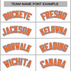 White Orange-White Raglan Varsity Full-Snap Letterman Jacket 3